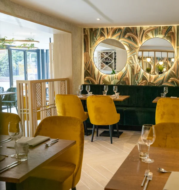 Dining room of The Oak House restaurant